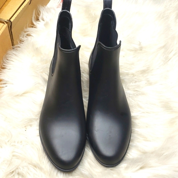 A New Day Chelsea Rain Boots  Black 10 - Picture 3 of 7